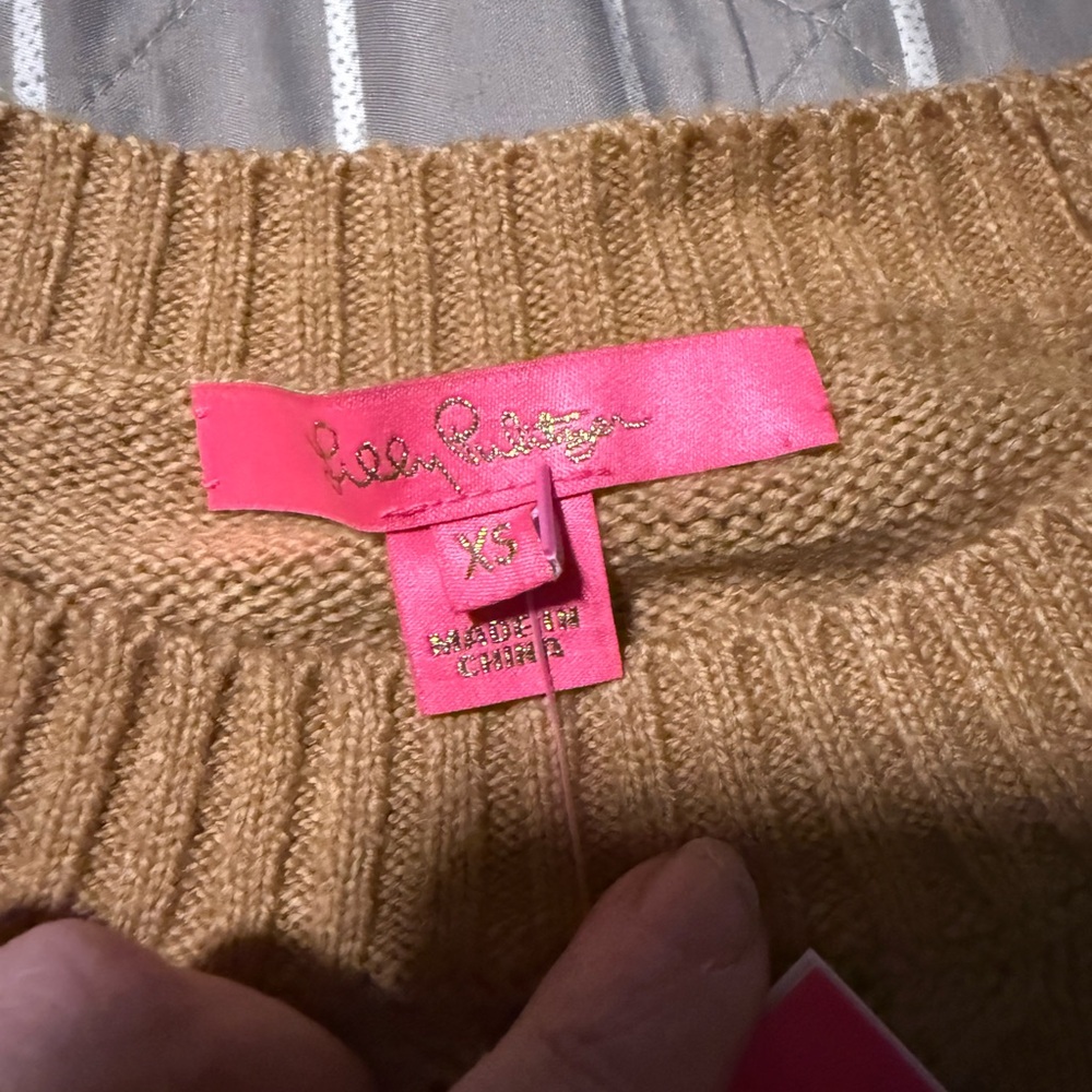 Lilly Pulitzer Camel Crew Neck Sweater - Picture 2 of 3